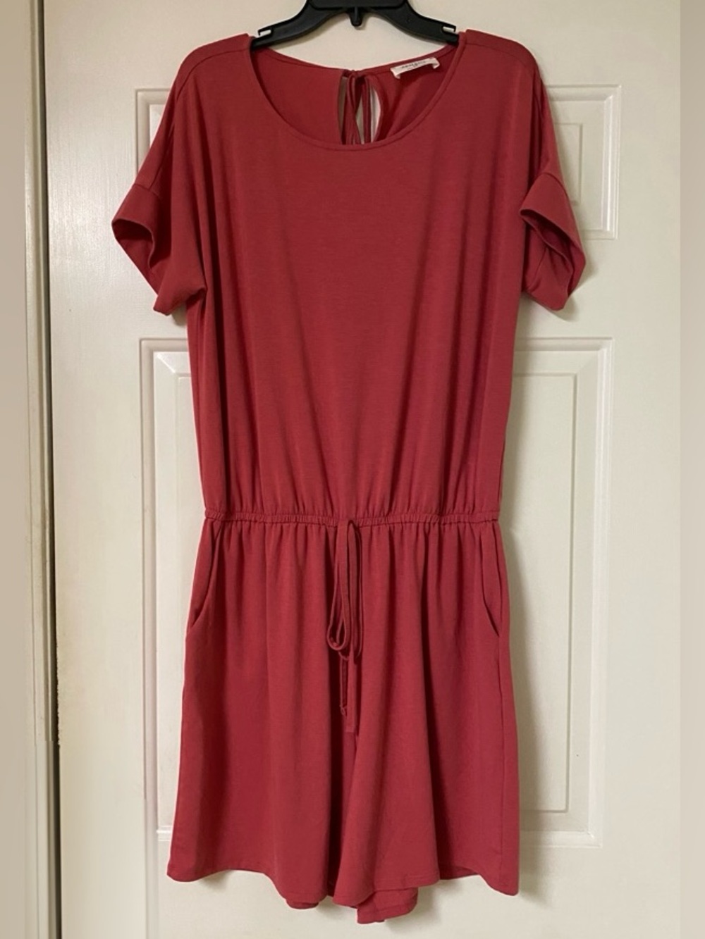 Zenana Short Sleeve Romper - Rose 1XL EUC